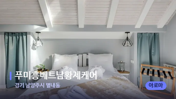 경기 남양주시 별내동 푸미흥베트남황제케어 — 휴식 분위기의 스파 베드