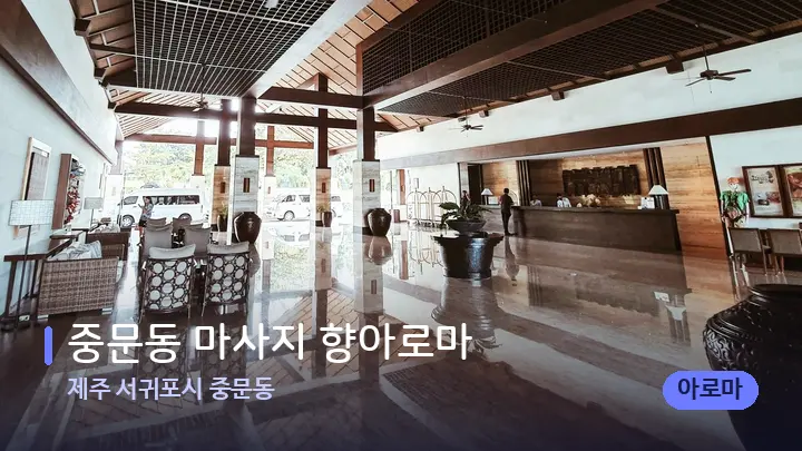 제주 서귀포시 중문동 중문동 마사지 향아로마 — 스파 프런트 공간