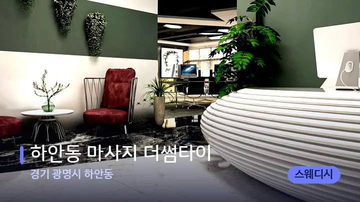 경기 광명시 하안동 하안동 마사지 더썸타이 — 스파 프런트 공간