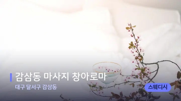 대구 달서구 감삼동 감삼동 마사지 창아로마 — 휴식 분위기의 스파 베드