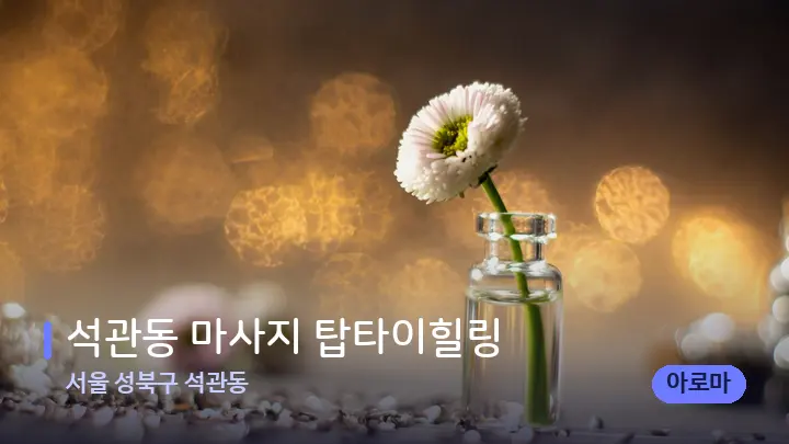 서울 성북구 석관동 석관동 마사지 탑타이힐링 — 아로마테라피 오일