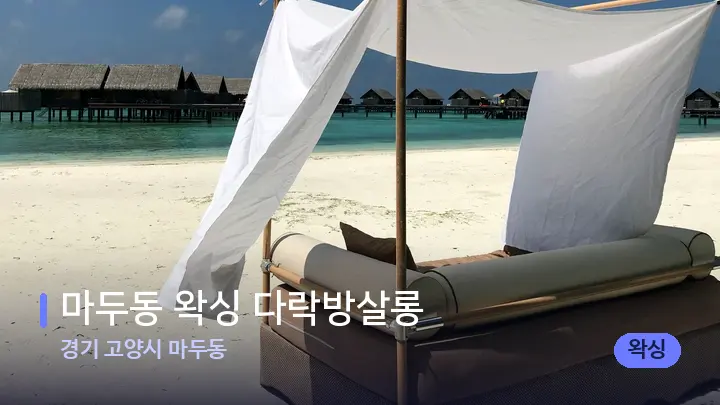 경기 고양시 마두동 마두동 왁싱 다락방살롱 — 휴식 분위기의 스파 베드