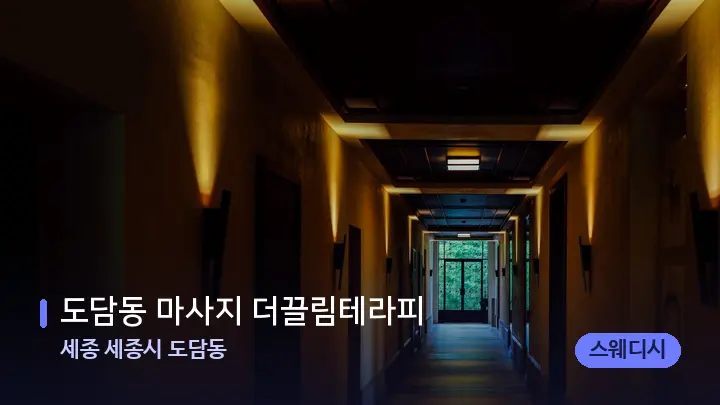 세종 세종시 도담동 도담동 마사지 더끌림테라피 — 웰니스 스파 공간