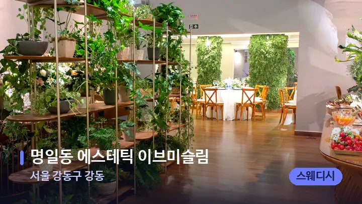 서울 강동구 강동 명일동 에스테틱 이브미슬림 — 스파 프런트 공간