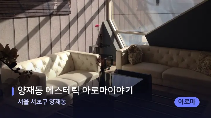 서울 서초구 양재동 양재동 에스테틱 아로마이야기 — 스파 프런트 공간