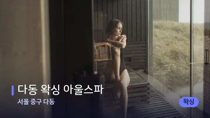 서울 중구 다동 다동 왁싱 아울스파 — 웰니스 스파 공간