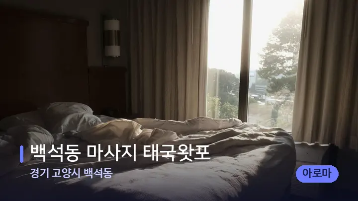 경기 고양시 백석동 백석동 마사지 태국왓포 — 휴식 분위기의 스파 베드