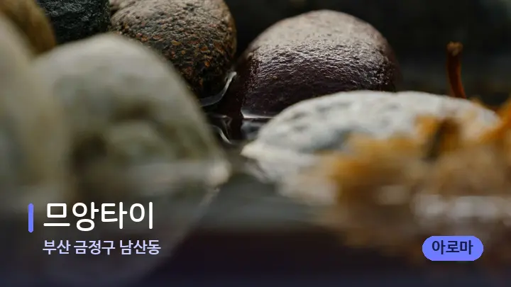 부산 금정구 남산동 므앙타이 — 마사지용 스톤
