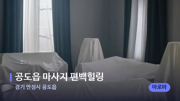 경기 안성시 공도읍 공도읍 마사지 편백힐링 — 마사지 베드가 놓인 관리실