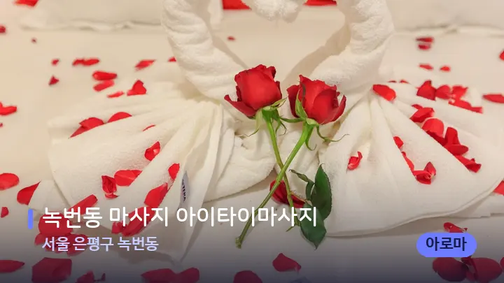 서울 은평구 녹번동 녹번동 마사지 아이타이마사지 — 휴식 분위기의 스파 베드