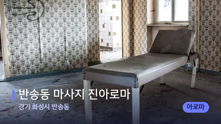 경기 화성시 반송동 반송동 마사지 진아로마 — 마사지 베드가 놓인 관리실