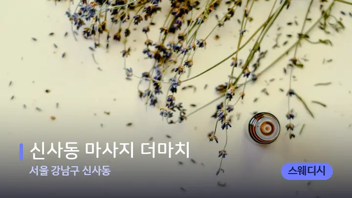 서울 강남구 신사동 신사동 마사지 더마치 — 아로마테라피 오일