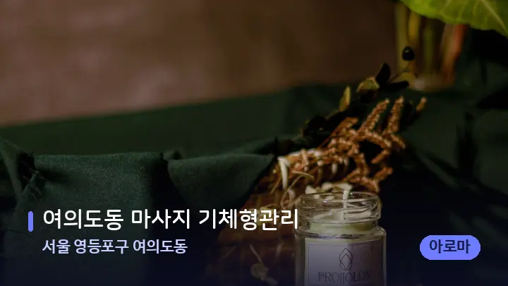 서울 영등포구 여의도동 여의도동 마사지 기체형관리 — 아로마테라피 오일