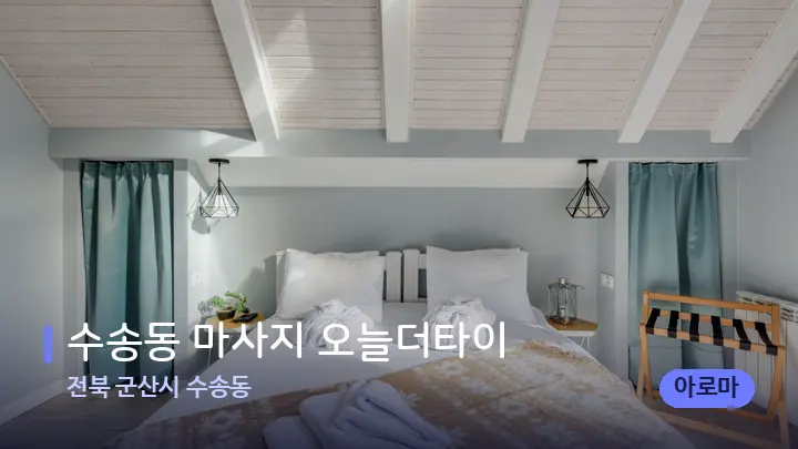 전북 군산시 수송동 수송동 마사지 오늘더타이 — 휴식 분위기의 스파 베드