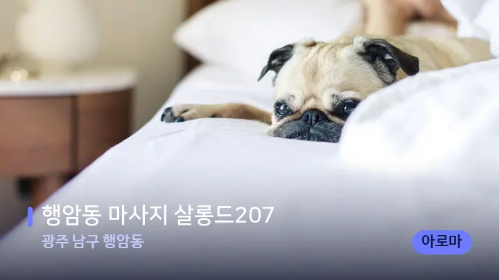 광주 남구 행암동 행암동 마사지 살롱드207 — 휴식 분위기의 스파 베드