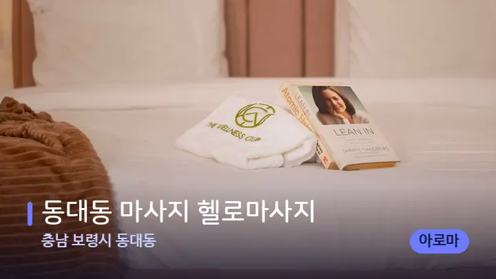 충남 보령시 동대동 동대동 마사지 헬로마사지 — 휴식 분위기의 스파 베드
