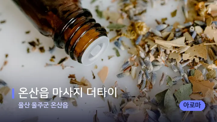 울산 울주군 온산읍 온산읍 마사지 더타이 — 아로마테라피 오일