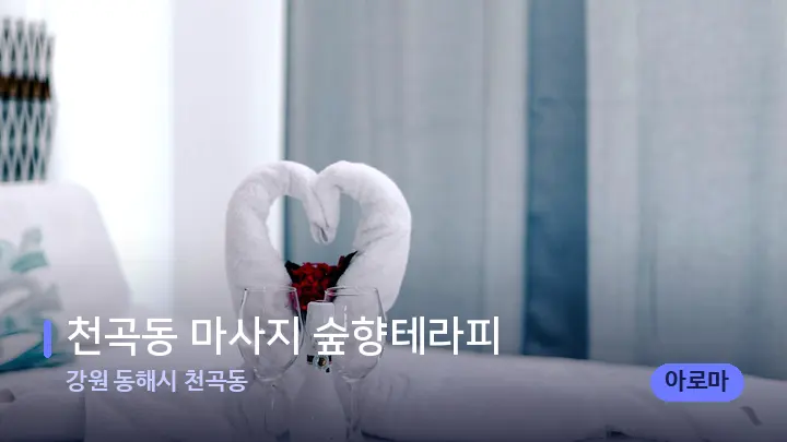 강원 동해시 천곡동 천곡동 마사지 숲향테라피 — 마사지 베드가 놓인 관리실