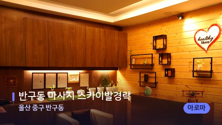 울산 중구 반구동 반구동 마사지 스카이발경락 — 웰니스 스파 공간