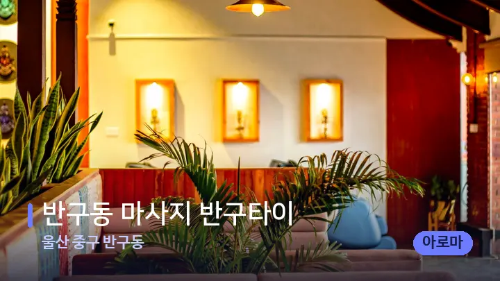 울산 중구 반구동 반구동 마사지 반구타이 — 웰니스 스파 공간