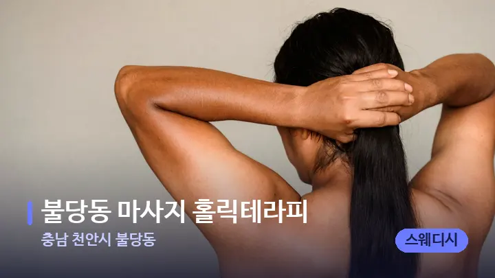 충남 천안시 불당동 불당동 마사지 홀릭테라피 — 등·허리 오일 관리 장면