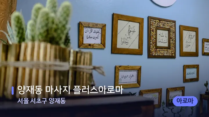 서울 서초구 양재동 양재동 마사지 플러스아로마 — 스파 프런트 공간