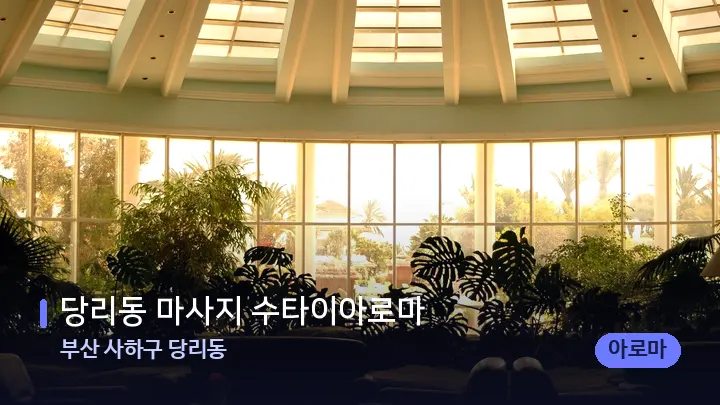 부산 사하구 당리동 당리동 마사지 수타이아로마 — 스파 프런트 공간