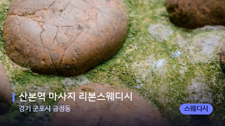경기 군포시 금정동 산본역 마사지 리본스웨디시 — 마사지용 스톤