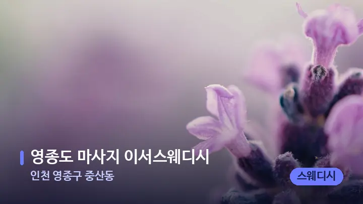 인천 영종구 중산동 영종도 마사지 이서스웨디시 — 아로마테라피 오일