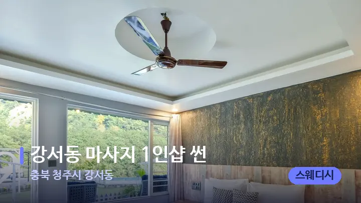 충북 청주시 강서동 강서동 마사지 1인샵 썬 — 휴식 분위기의 스파 베드