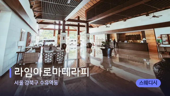 서울 강북구 수유역동 라임아로마테라피 — 스파 프런트 공간