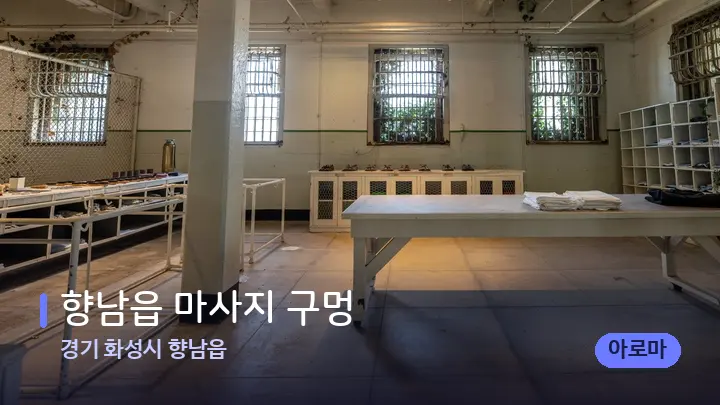 경기 화성시 향남읍 향남읍 마사지 구멍 — 마사지 베드가 놓인 관리실