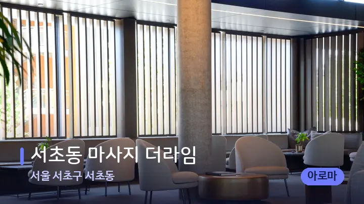 서울 서초구 서초동 서초동 마사지 더라임 — 스파 프런트 공간
