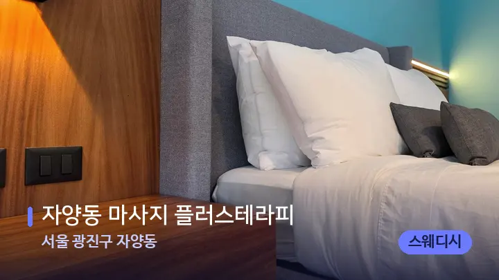 서울 광진구 자양동 자양동 마사지 플러스테라피 — 휴식 분위기의 스파 베드