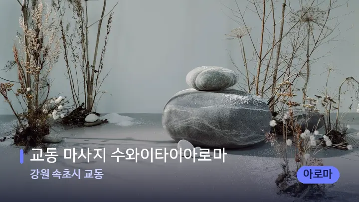 강원 속초시 교동 교동 마사지 수와이타이아로마 — 마사지용 스톤