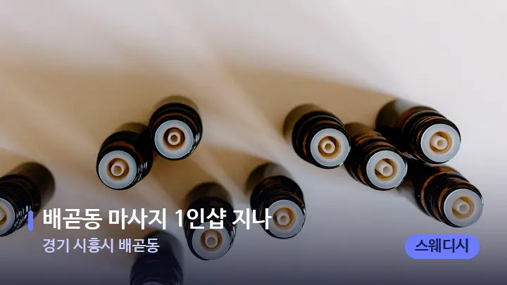 경기 시흥시 배곧동 배곧동 마사지 1인샵 지나 — 아로마테라피 오일