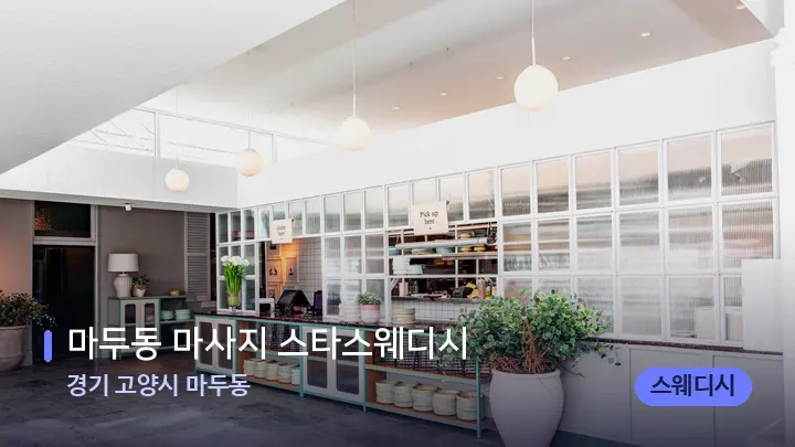 경기 고양시 마두동 마두동 마사지 스타스웨디시 — 스파 프런트 공간