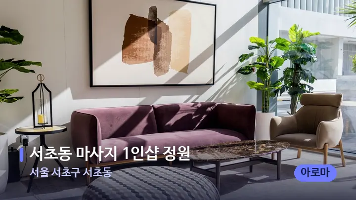 서울 서초구 서초동 서초동 마사지 1인샵 정원 — 스파 프런트 공간