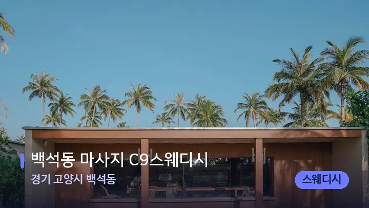 경기 고양시 백석동 백석동 마사지 C9스웨디시 — 스파 프런트 공간