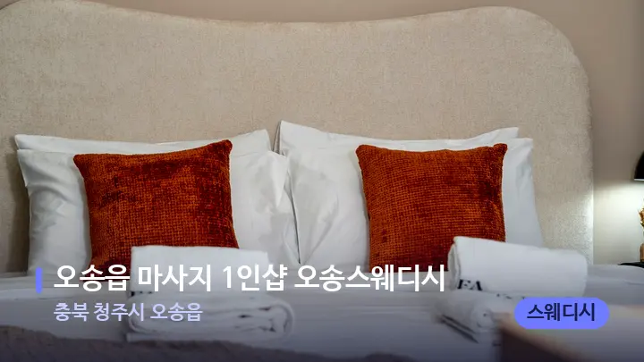충북 청주시 오송읍 오송읍 마사지 1인샵 오송스웨디시 — 휴식 분위기의 스파 베드