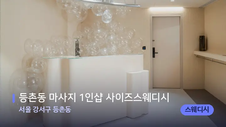 서울 강서구 등촌동 등촌동 마사지 1인샵 사이즈스웨디시 — 스파 프런트 공간