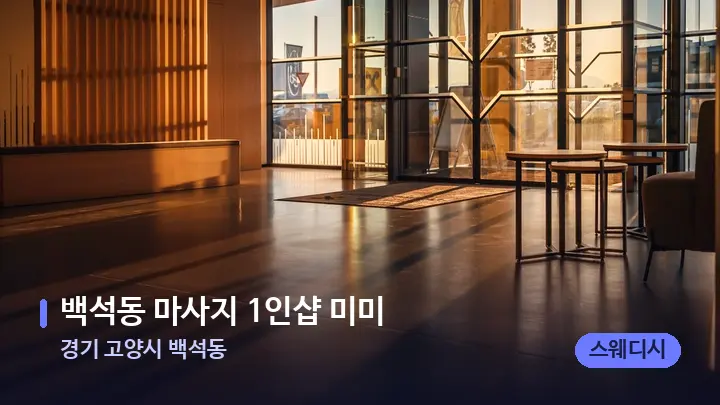 경기 고양시 백석동 백석동 마사지 1인샵 미미 — 스파 프런트 공간
