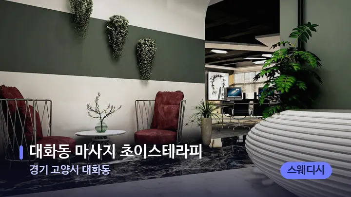 경기 고양시 대화동 대화동 마사지 초이스테라피 — 스파 프런트 공간