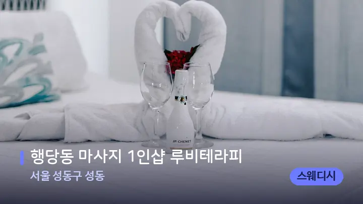 서울 성동구 성동 행당동 마사지 1인샵 루비테라피 — 마사지 베드가 놓인 관리실