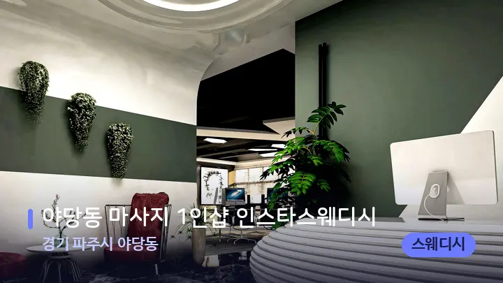 경기 파주시 야당동 야당동 마사지 1인샵 인스타스웨디시 — 스파 프런트 공간