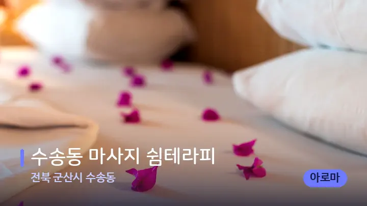 전북 군산시 수송동 수송동 마사지 쉼테라피 — 휴식 분위기의 스파 베드