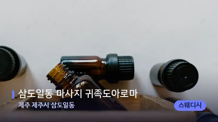 제주 제주시 삼도일동 삼도일동 마사지 귀족도아로마 — 아로마테라피 오일