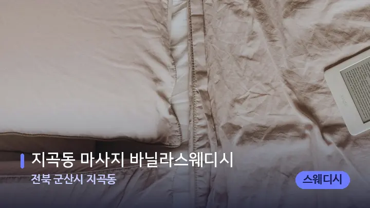 전북 군산시 지곡동 지곡동 마사지 바닐라스웨디시 — 휴식 분위기의 스파 베드