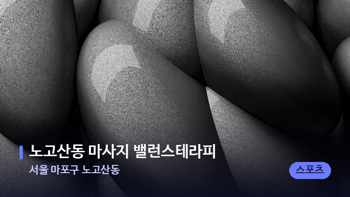 서울 마포구 노고산동 노고산동 마사지 밸런스테라피 — 마사지용 스톤