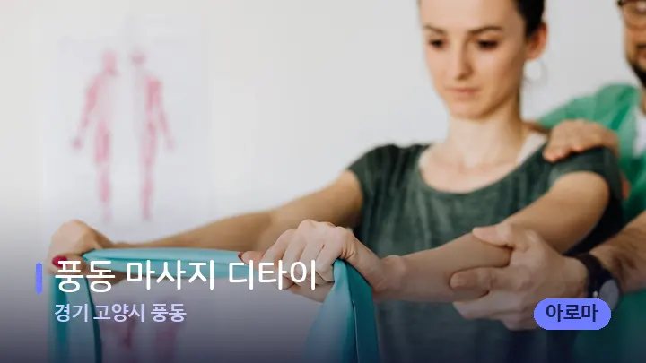 경기 고양시 풍동 풍동 마사지 디타이 — 어깨를 다루는 관리사의 손